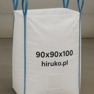 Big Bag U+2 90x90x100 cm | SWL: 1000 kg | 130 GSM | Otwarty / Płaski