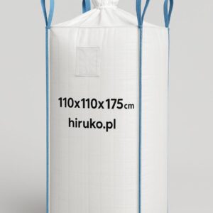 Big Bag Baffle 110x110x175 cm | SWL: 1300 kg | 160 GSM | Wlot/Wylot 35x50cm