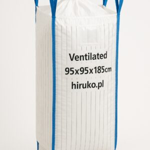 Big Bag Ventilated 95x95x185 cm | SWL: 1200 kg | 180 GSM | Skirt / Mesh